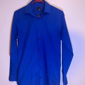 Blue Button Down Dress Shirt